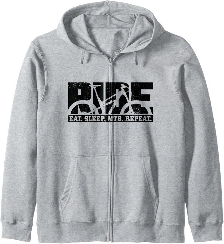 Mountainbike Eat Sleep MTB Repeat Downhill Biking Geschenk Kapuzenjacke