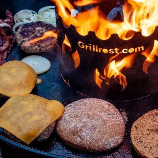 Grillrost.com Das Original 60er Feuerplatte - 4mm stark - Qualität Made in Germany - für alle 60er K