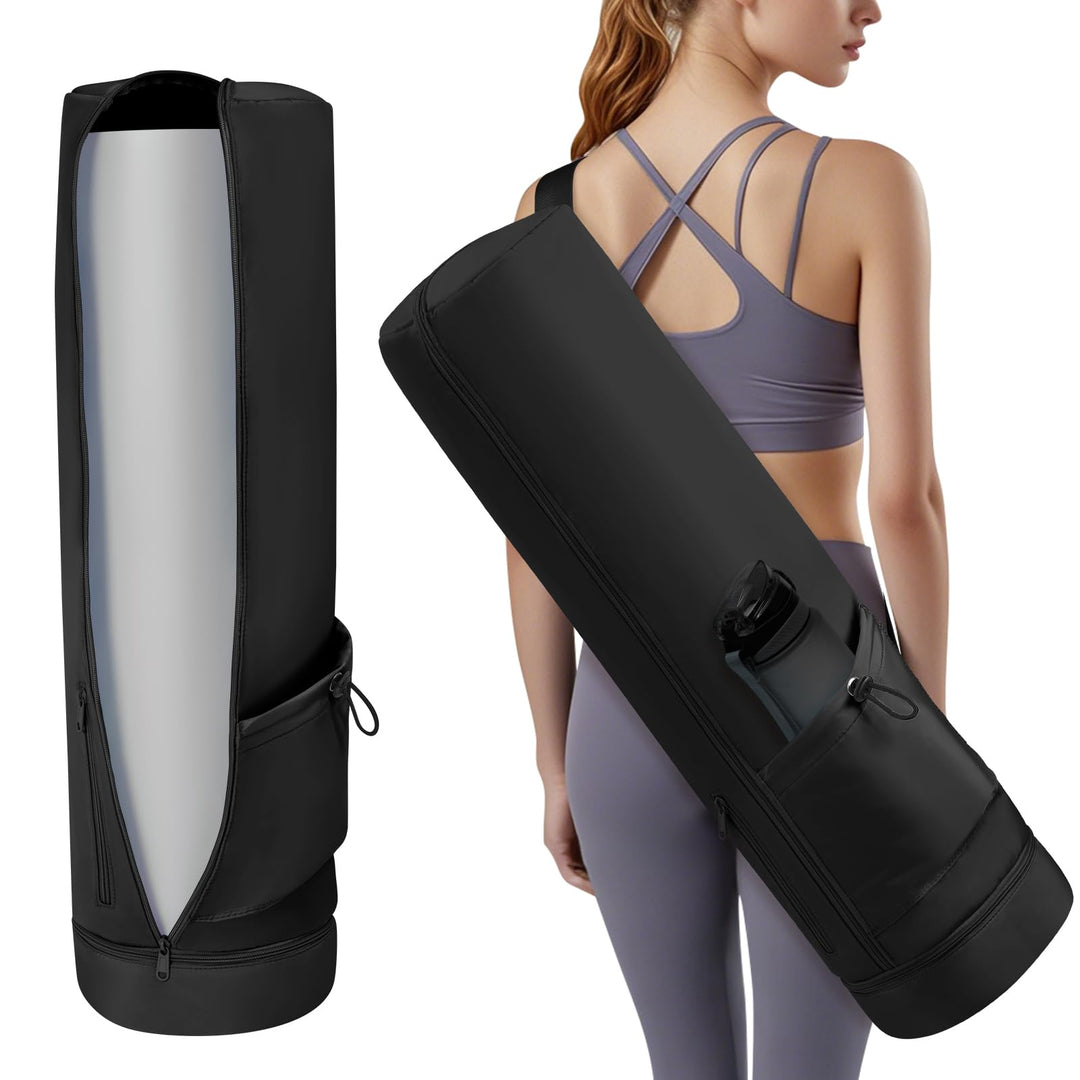 Yogatasche, Yogamatte Tasche, Sporttasche Damen mit Nassfach & Flaschentasche, Verstellbarer Schulte
