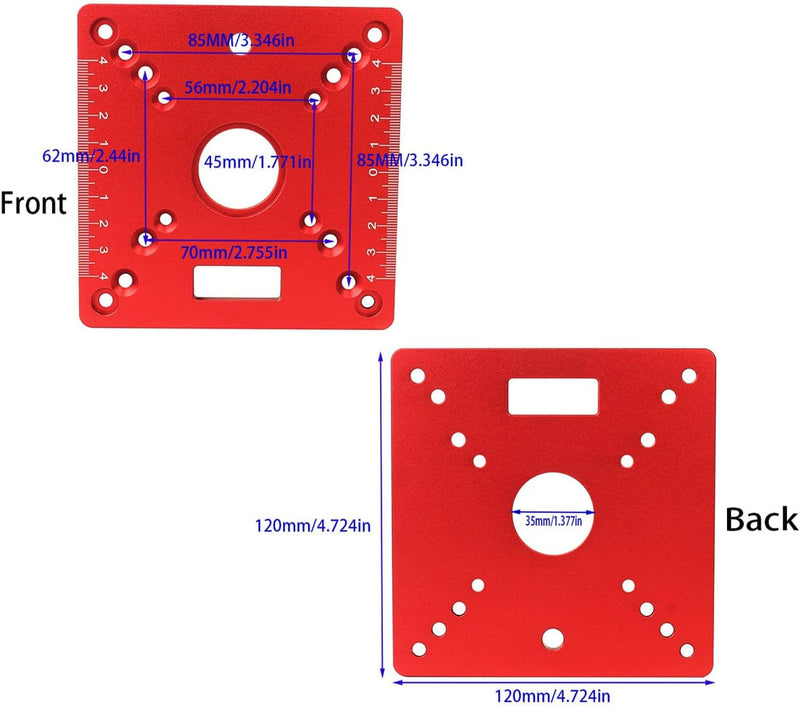 Candeon Oberfräse Lift, Router Lift Oberfräsenlift Frästisch Für Oberfräsen, Aluminiumlegierung Ober