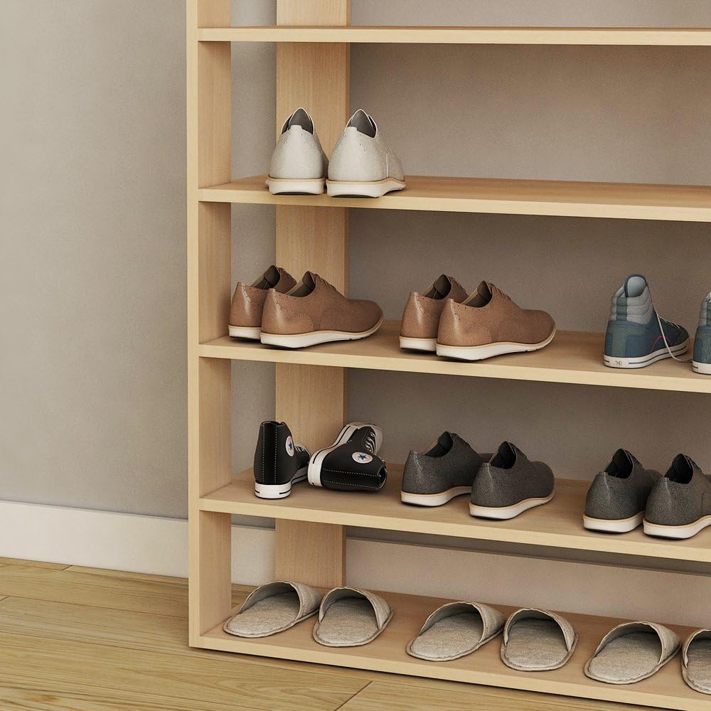sogesfurniture Holz Schuhregal 5 Ebenen Schuhschrank Schuhablage Standregal Schuhständer für 20 Paar
