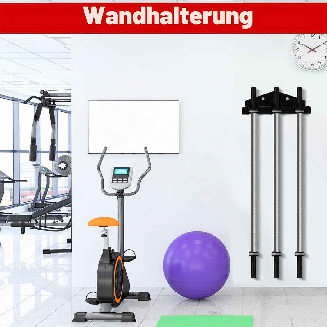 Vertikale Langhantelstange Wandhaken, Hantelständer Wandhalterung für Olympische Hanteln, Hantelabla