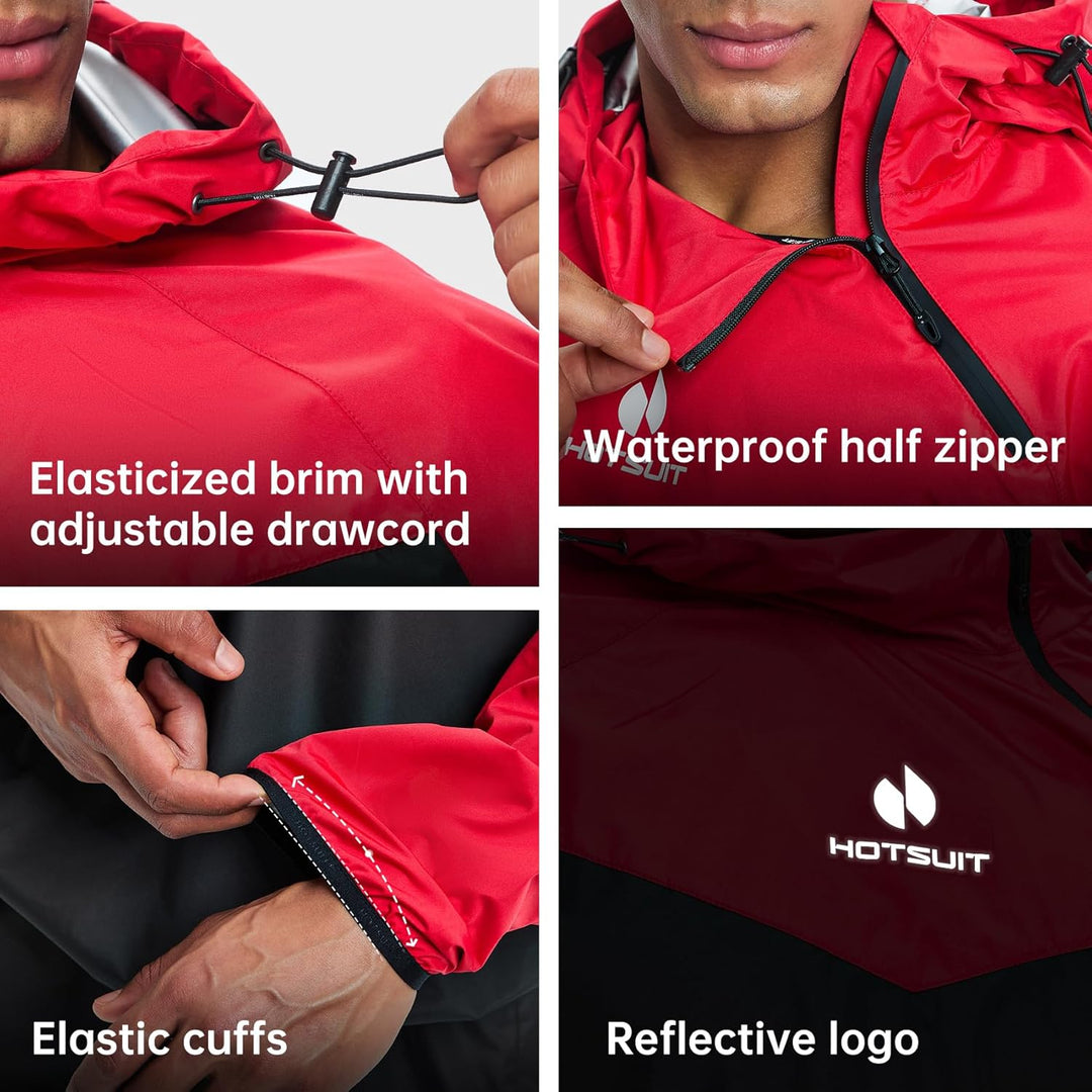 HOTSUIT Schwitzkleidung für Herren, Sweatshirt, Hose und Jacke, Gewichtsverlust, Sport, Sweatshirt,