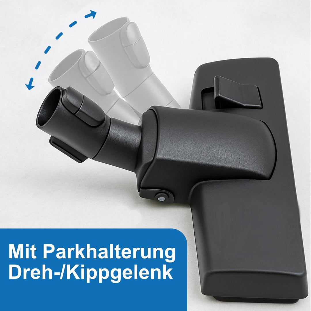 DeClean Bodendüse Bürste kompatibel mit Miele Staubsauger C1, C2, C3, Complete, Compact, Classic, S8