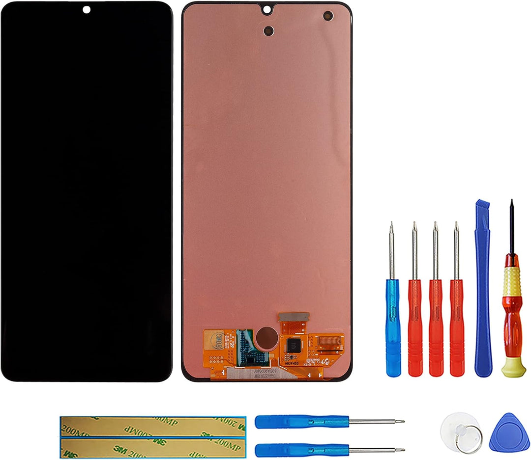 swark AM-OLED Kompatibel mit Samsung Galaxy A32 4G & M32 4G (Schwarz Ohne Rahmen) LCD Display Touch