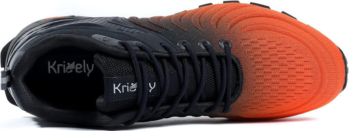 Kricely Traillaufschuhe Herren Laufschuhe Strassenlaufschuhe Sneaker Leicht Wanderschuhe Fitnessschu