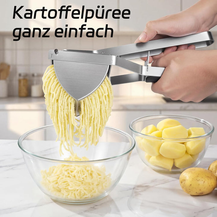 SPEENSUN Kartoffelpresse Edelstahl,Kartoffelstampfer für cremiges Püree, Babybrei & gekochtes Gemüse