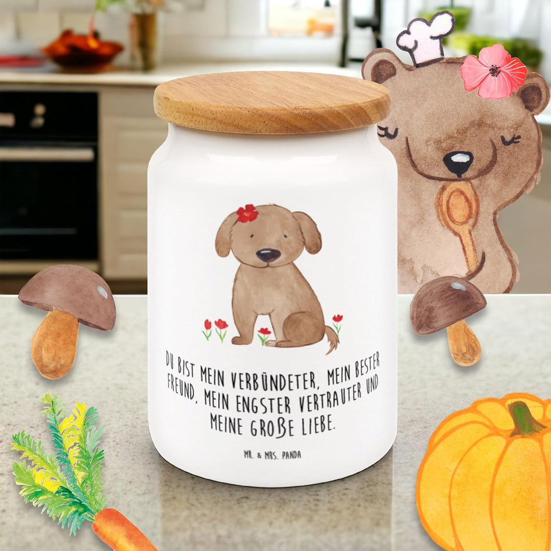 Mr. & Mrs. Panda Kaffeedose Hund Dame - Geschenk, Hunde, Dose, Hundeliebe, Keksdose, Verliebt, zucke