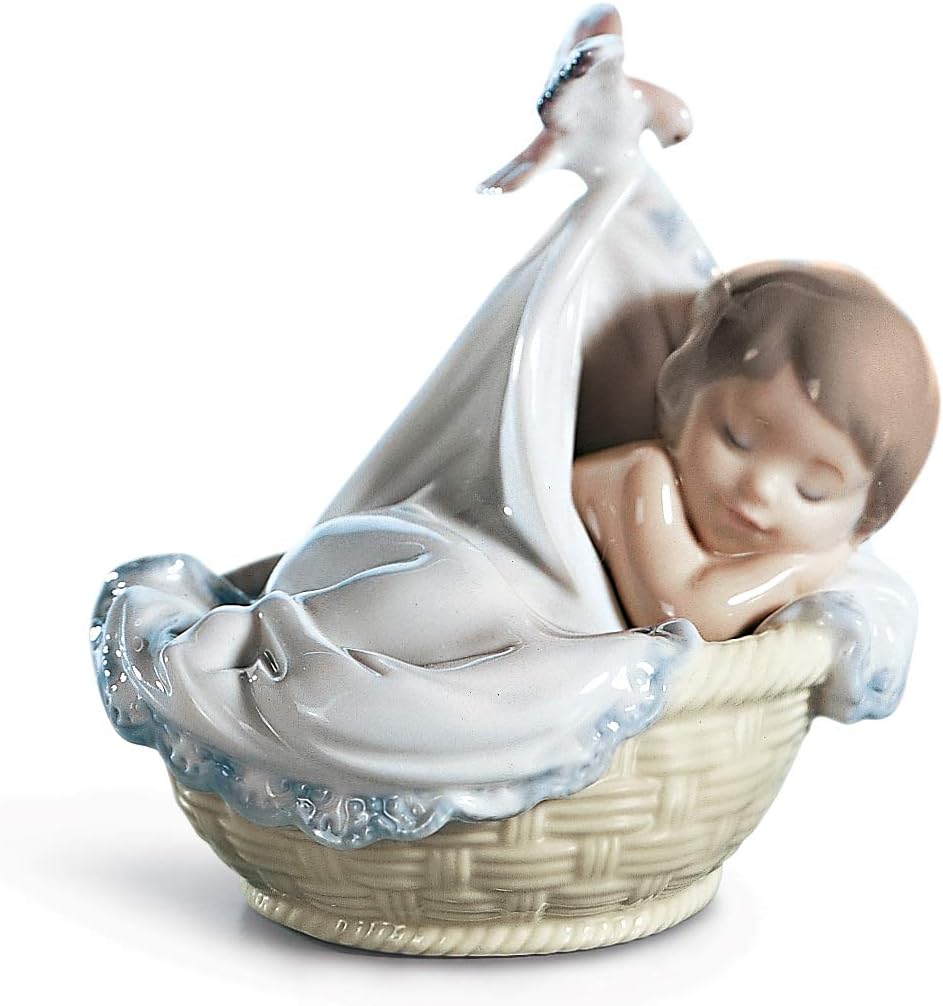 LLADRÓ Mädchen-Figur Süsse Träume. Baby. Porzellan.