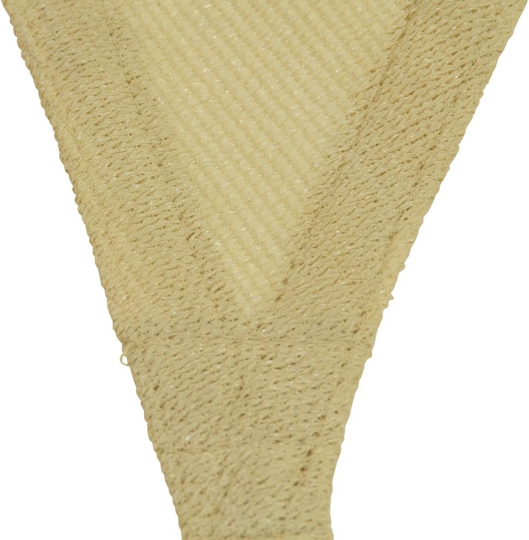 10T Emerson Dreieck Tarp 5m Sonnensegel wetterbeständig, atmungsaktiv, 90% UV Schutz, Sonnenschirm