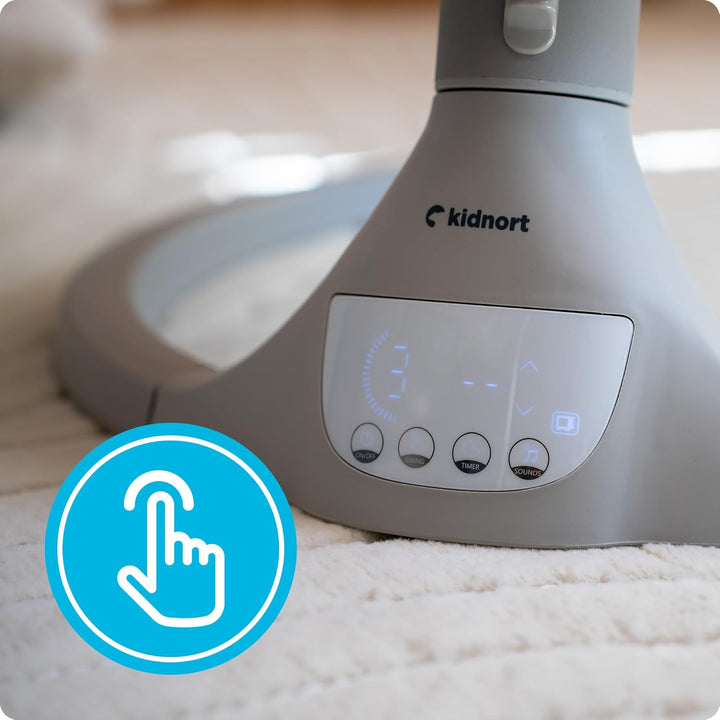Svaie Babywippe elektrisch Babyschaukel bis 9 kg mit Fernbedienung Bluetooth 5 Schaukelstufen Batter
