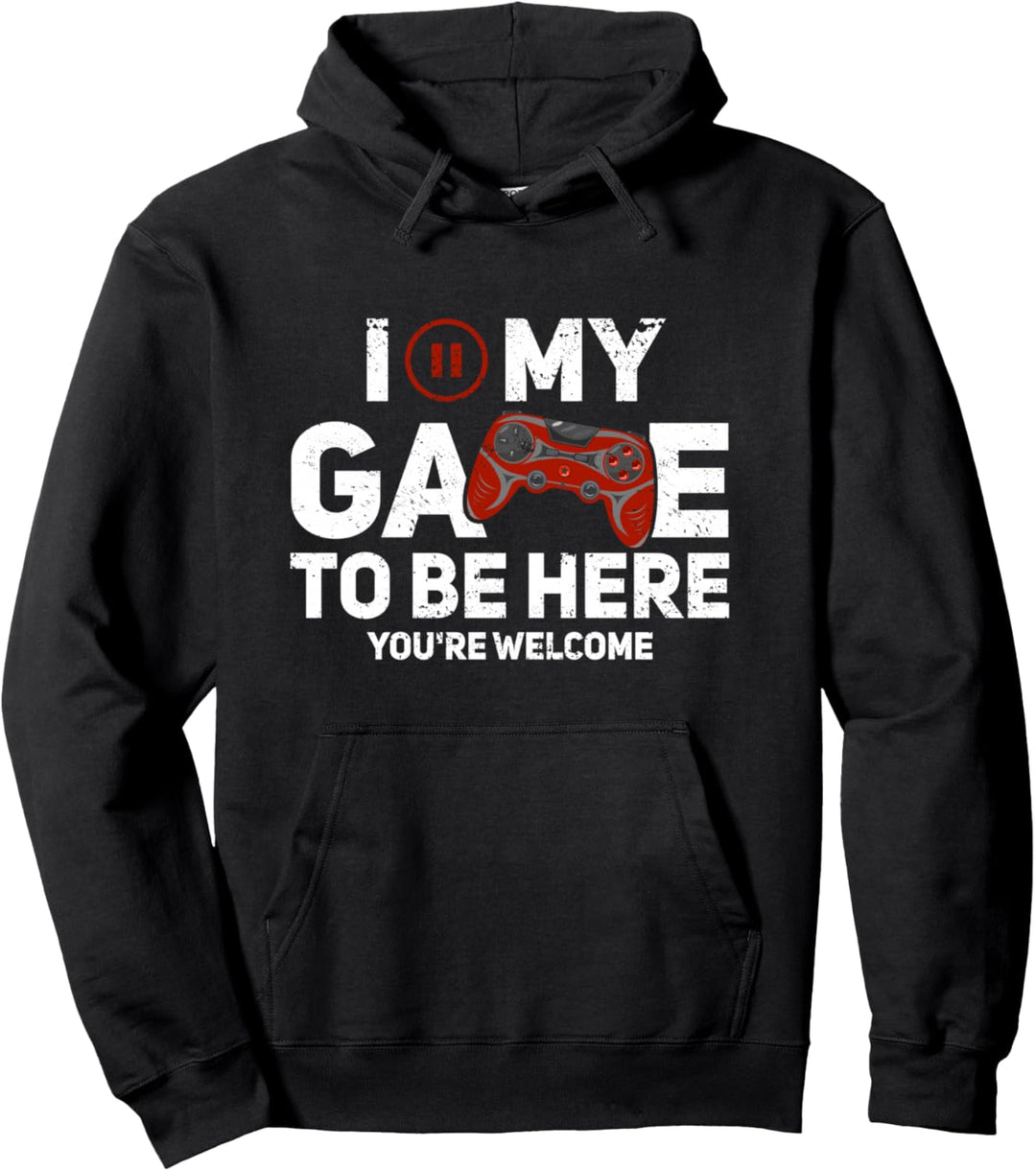 Gamer Zocker Ich Habe Mein Spiel Pausiert Games Gaming Pullover Hoodie