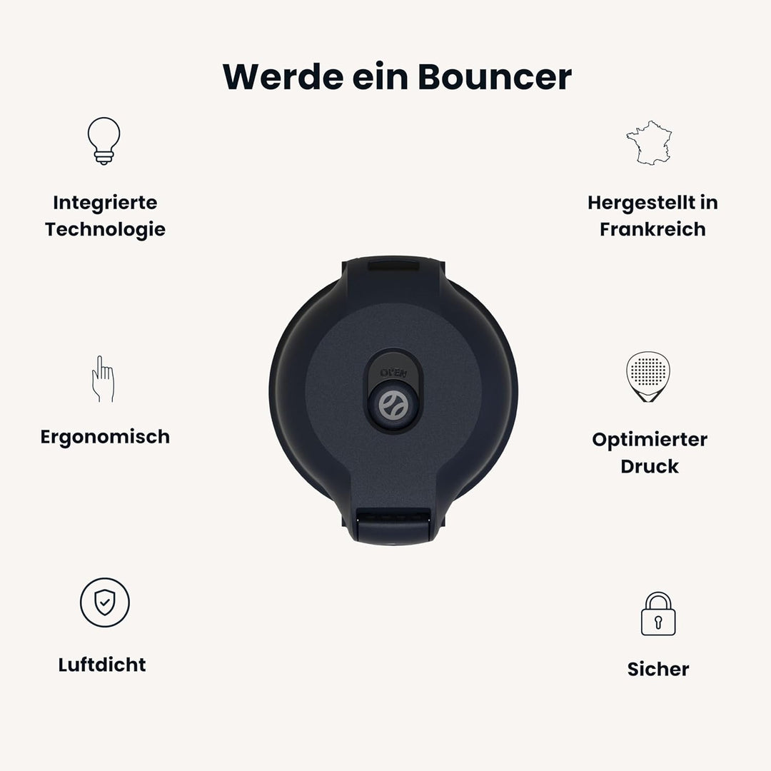 Bounce Tube Padel - Druckbehälter fur Padel – 3X längere Ball-Lebensdauer – Sprungkraft erhalten – I