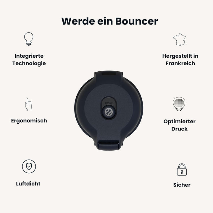 Bounce Tube Padel - Druckbehälter fur Padel – 3X längere Ball-Lebensdauer – Sprungkraft erhalten – I