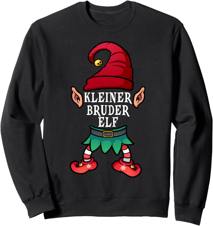 Kleiner Bruder Elf Weihnachten Familie Partnerlook Jungen Sweatshirt