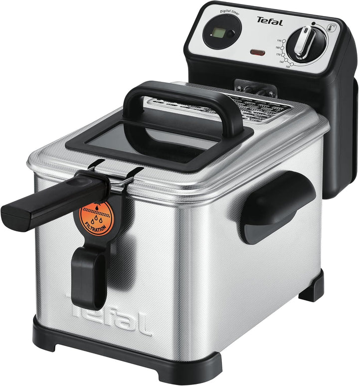 Tefal fr5191 nur freistehend Fritteuse Fritteuse, 1,3 kg, Metall, 4 l, Single, Edelstahl)