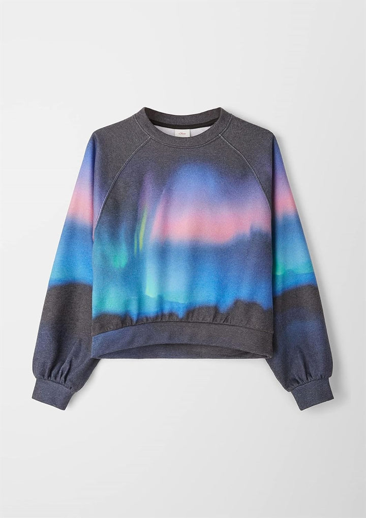 s.Oliver Mädchen Sweatshirt 164 Schwarz, 164 Schwarz