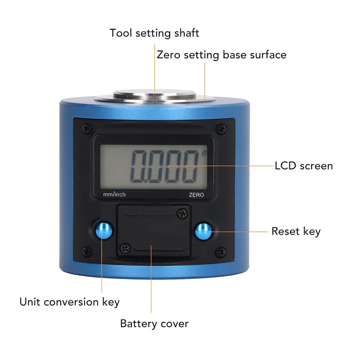 Z-Achsen-Werkzeugeinstellgerät, Empfindlich, Präzise, grosse Reichweite, Wasserdichtes LCD-Display