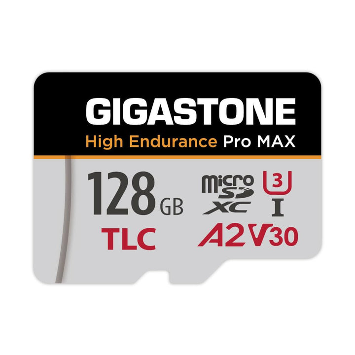 GIGASTONE 128 GB Micro-SD-Karte, hohe Ausdauer Pro MAX Serie Geschwindigkeit bis zu 160 MB/s, kompat