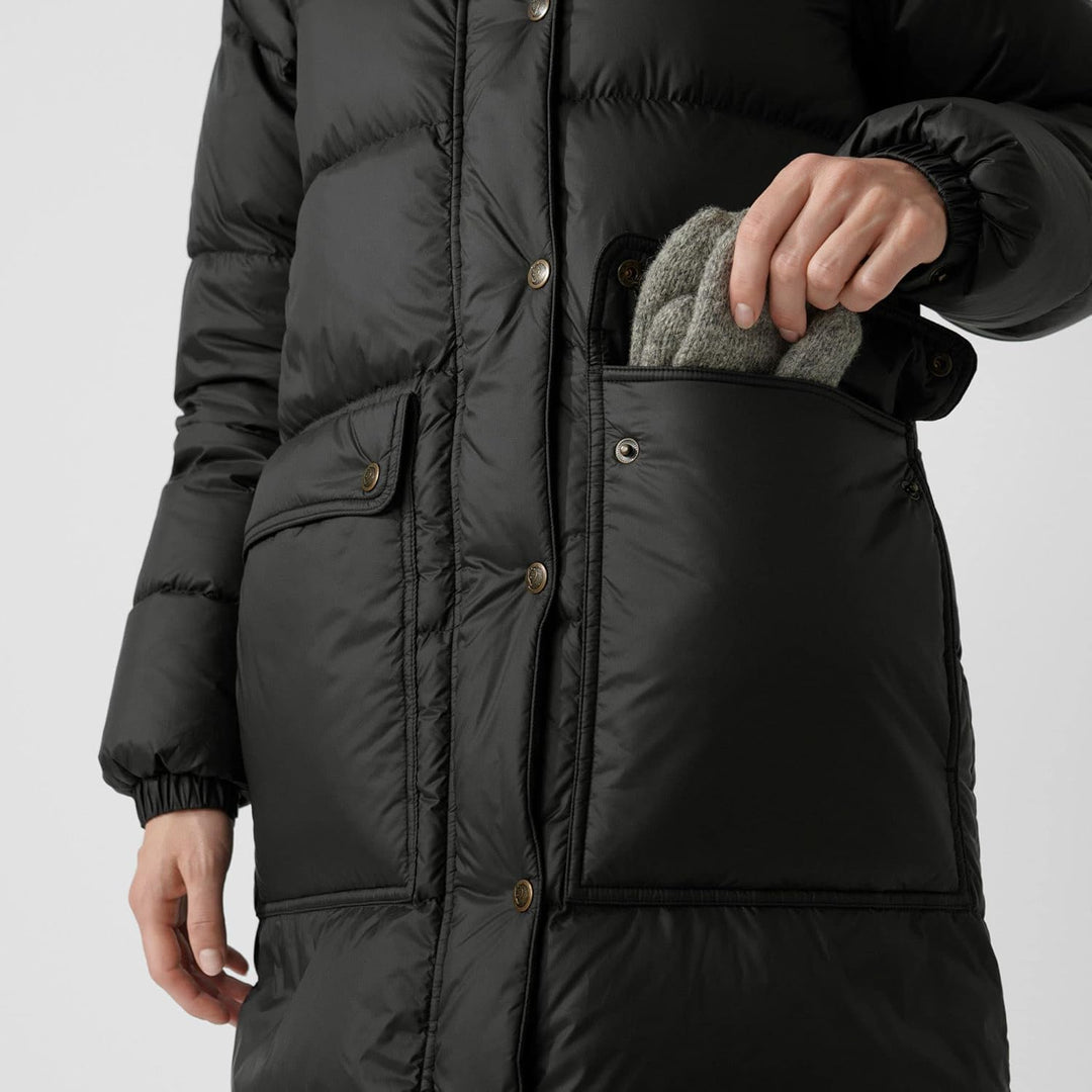 FJÄLLRÄVEN Damen Expedition Long Down Parka W Jacket M Basalt, M Basalt