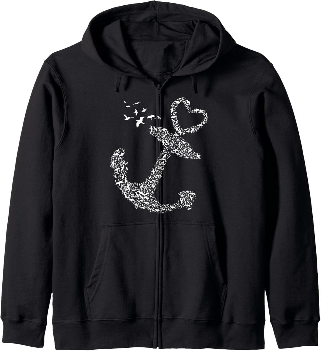 Segeln Seeseite Skipper Anker Boot Segler Kapitän Segelboot Kapuzenjacke