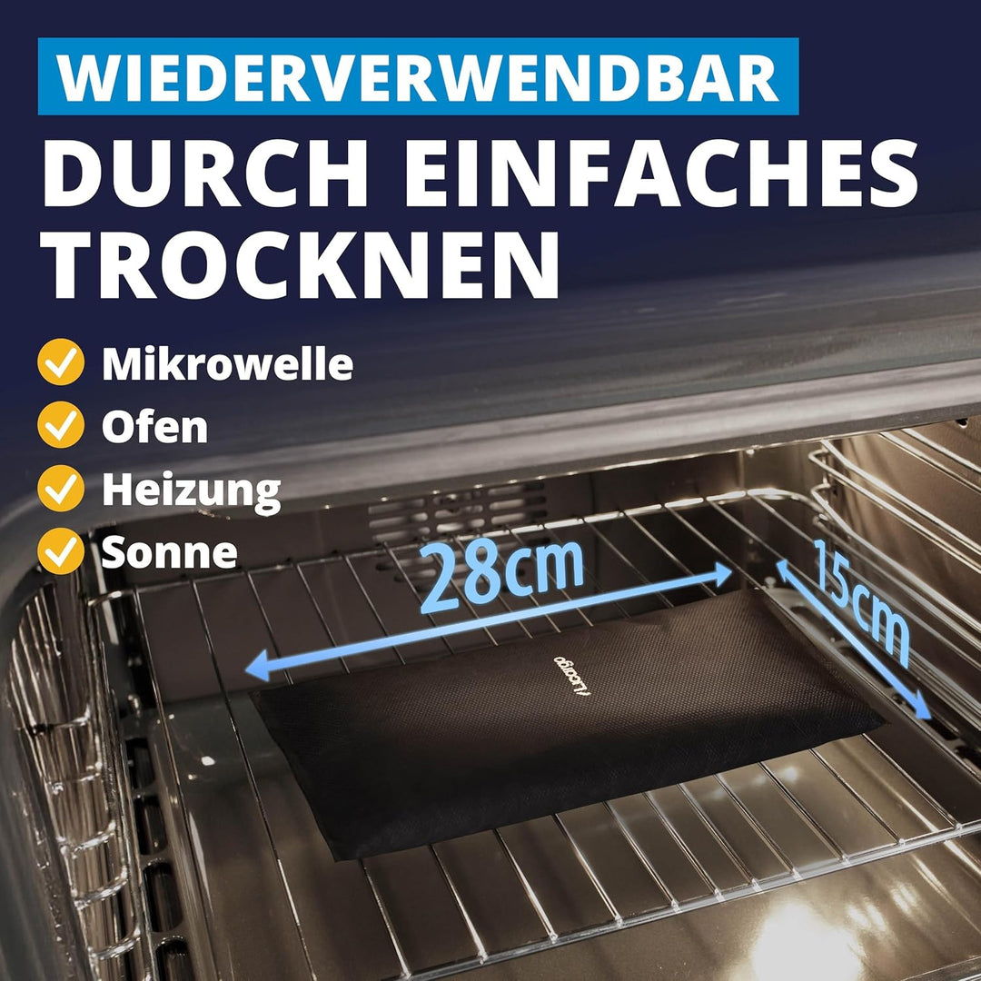 LICARGO 2x Luftentfeuchter (1kg) - Auto Entfeuchter gegen beschlagene Autoscheiben - wiederverwendba