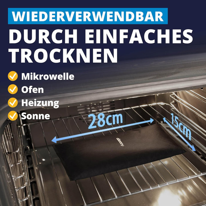 LICARGO 2x Luftentfeuchter (1kg) - Auto Entfeuchter gegen beschlagene Autoscheiben - wiederverwendba