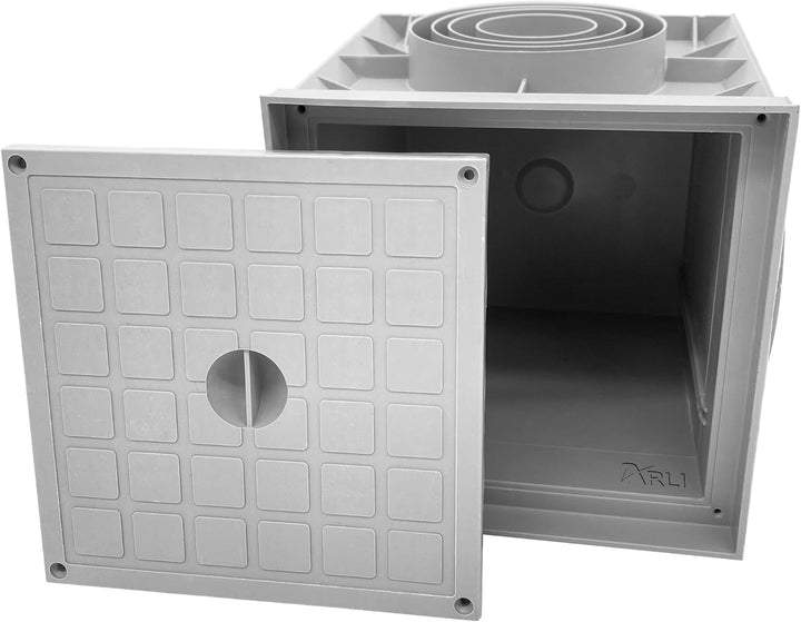 ARLI Revisionsschacht 300 x 300 x 300 mm Kontrollschacht mit Deckel - Hochwertiger Wartungsschacht f