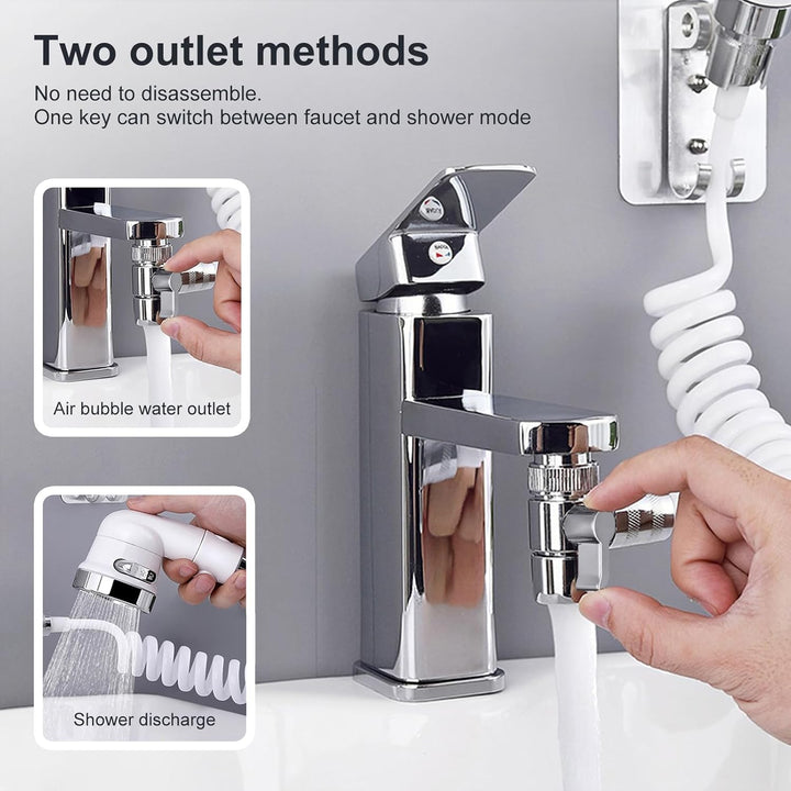Handbrause für Waschbecken, Waschbecken-Duschkopf, Handbrause-Set mit Schlauch und Duschkopfhalter u