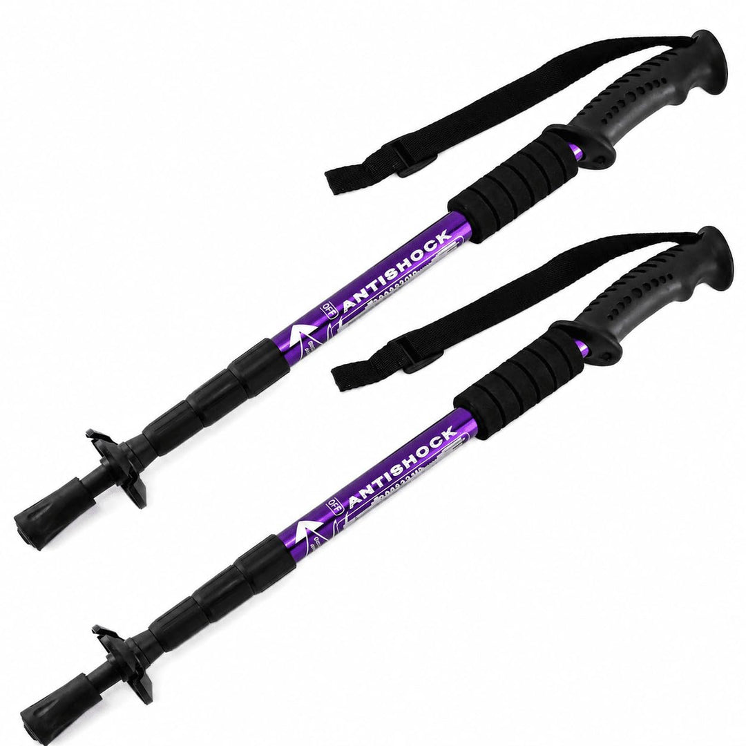 MidGard Teleskop Nordic Walking Stöcke, 50-110 cm höhenverstellbar, Antischock Dämpfung, Wanderstöck