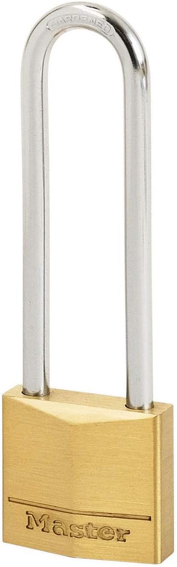 MASTER LOCK 150EURDLJ VORHÄNGESCHLOSS 50MM VOLLMESSING STAHLBÜGEL 64MM Bügel 6,4 cm x Körper 5 cm, B