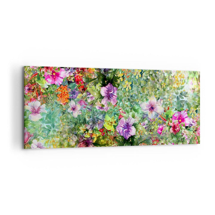 Wandbilder Dekoration Wohnzimmer blume sommer natur Panorama Bilder auf Leinwand 120x50cm Leinwandbi