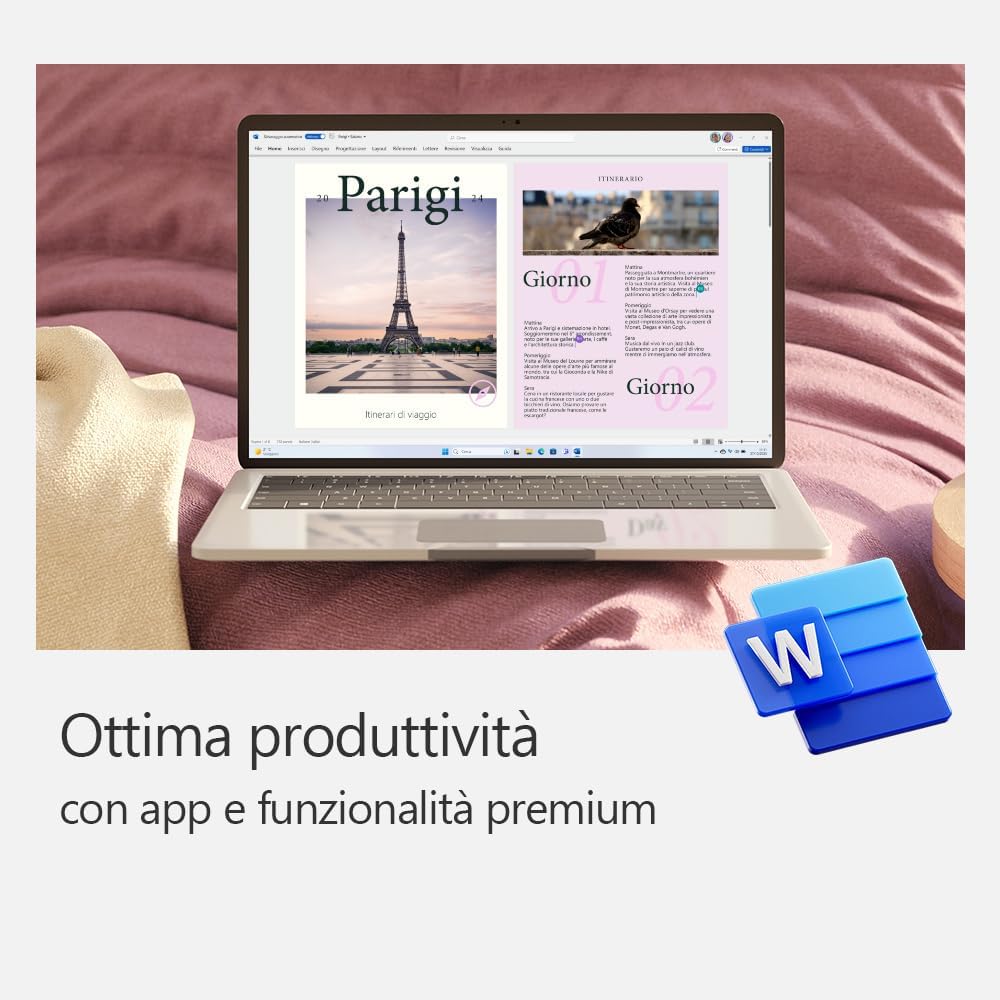 Microsoft 365 Single (Inklusiv Microsoft Defender), 1 Nutzer, Mehrere PCs/Macs, Tablets und mobile G