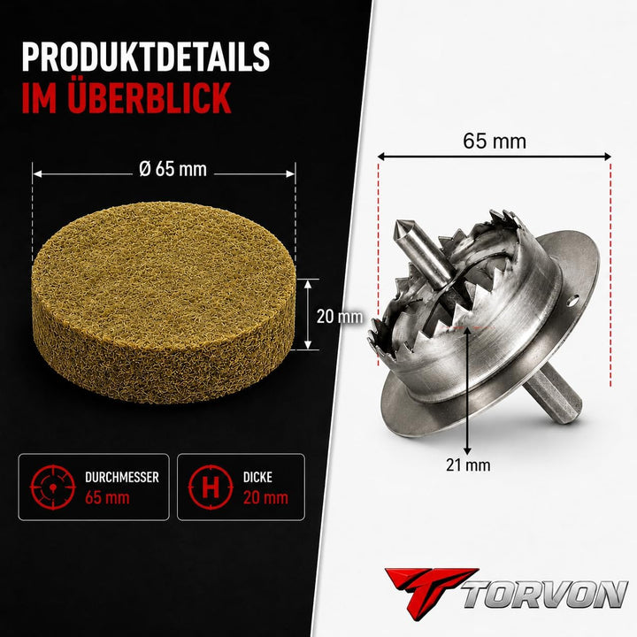 1000 Stück Steinwolle Rondellen Ø 65 x 20 mm mit Edelstahl Fräser – WDVS Dämmstoffscheiben für ETICS