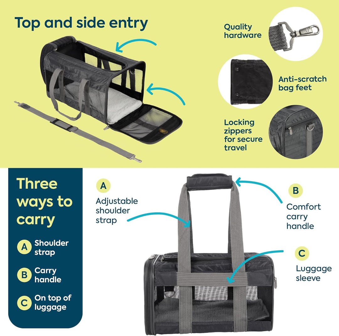 Sherpa Original Deluxe Transportbox für Haustiere, von Fluggesellschaften zugelassen und garantiert