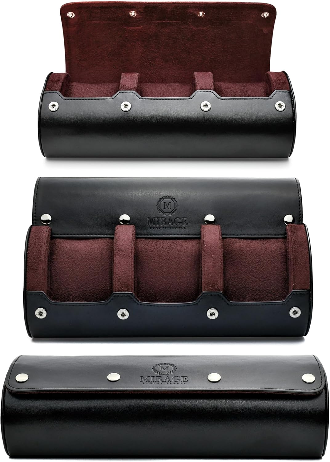 Watch Roll Case for Men - Watch Travel Case - Storage Organizer and Display - Mirage Watch Roll Case