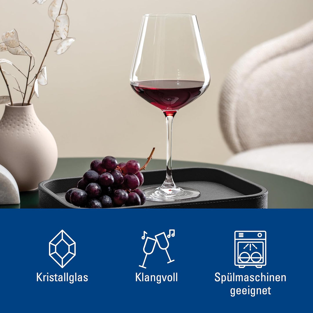 Villeroy und Boch La Divina Burgunder Kelch, Set 4tlg. Glasset, Glas, 4-teilig, 4 4 Stück (1er Pack)