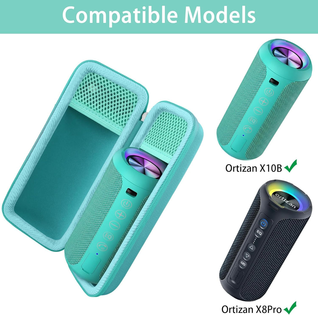 Khanka Hart Tasche für Ortizan X10 Bluetooth Lautsprecher Tragbarer IPX7 Wasserdichter Kabelloser La