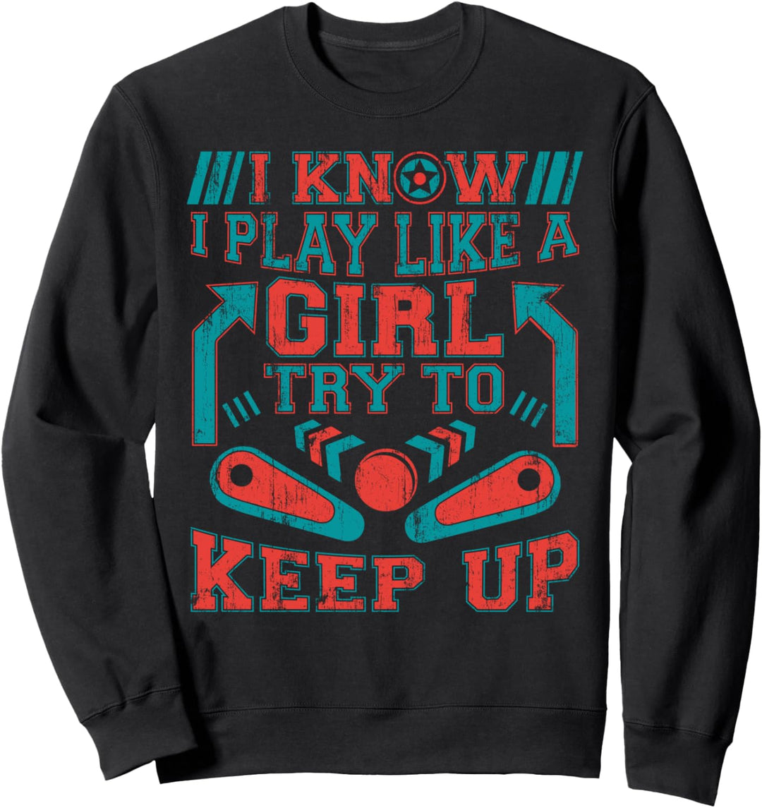 Flipper Automat Flipperautomat - Arcade Gaming Pinball Sweatshirt