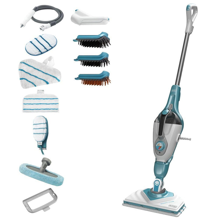 BLACK+DECKER BHSM168DSM-QS 2-in-1 Dampfmopp 1600 W mit Deltakopf und SteaMitt