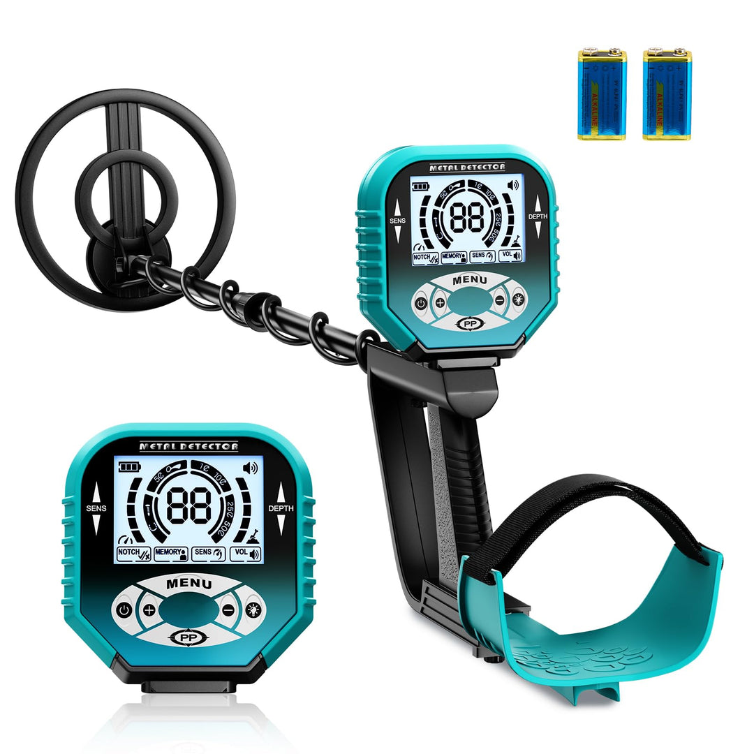 Professional Metal Detector with 3 Search Modes, 25 cm Depth, Waterproof Coil, LCD Display & Adjusta