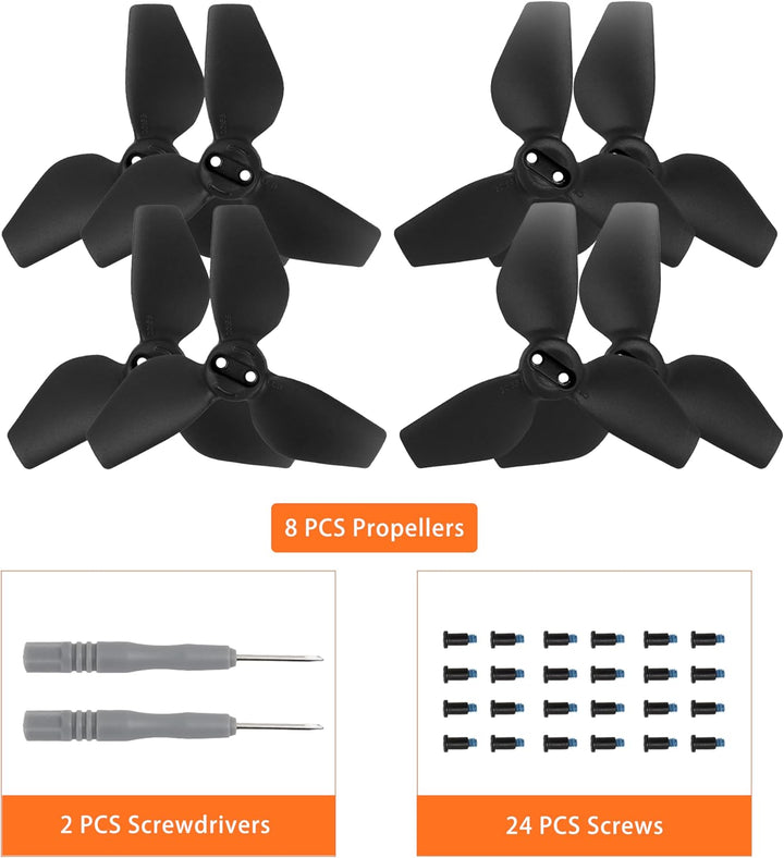 8 Stück 2016S Propeller für Neo, Leicht geräuscharm stabiler Propellerblatt Ersatzpropeller für DJI