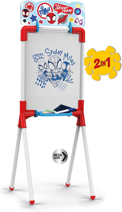 Chicos Spidey 2-in-1-Tafel, inklusive Marker, Kreide, Radiergummi, Material von hoher Festigkeit und
