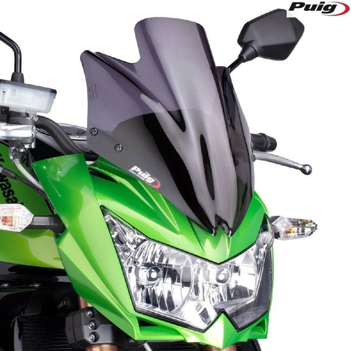 Puig 4523F Windschutzscheibe Next Generation Kawasaki Z750 07-12 Transparent / Dunkelgrau Rauch, Tra