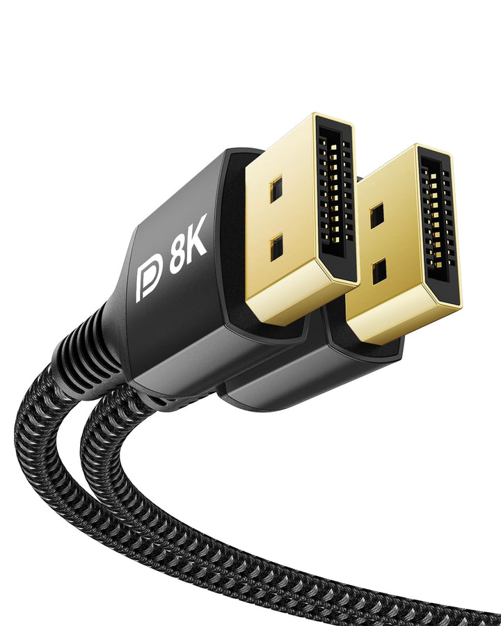 Stouchi [2Pack] DisplayPort Kabel 1.4 240Hz 3 M/10FT DP1.4 Unterstützung 8K@60Hz 4K@60Hz/144Hz/120Hz