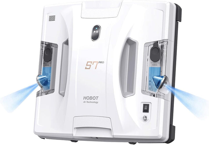 Fensterputzroboter: HOBOT S7 Pro Profi-Fensterputz-Roboter mit Powerstation, Dual-Sprüher (Fensterro