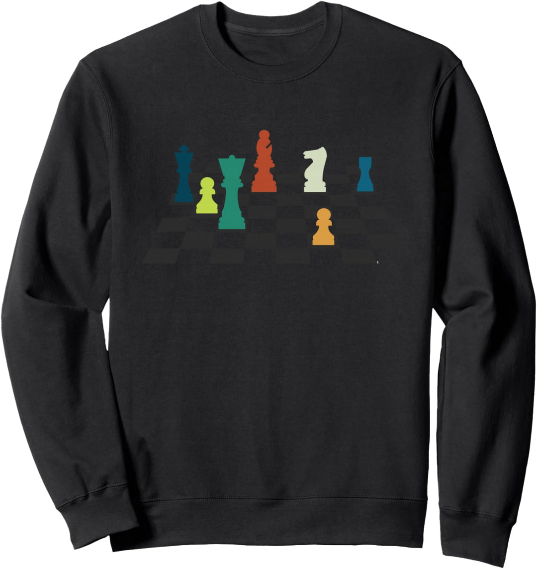 Schachspieler Schachmatt Schachfiguren Schachbrett Springer Sweatshirt