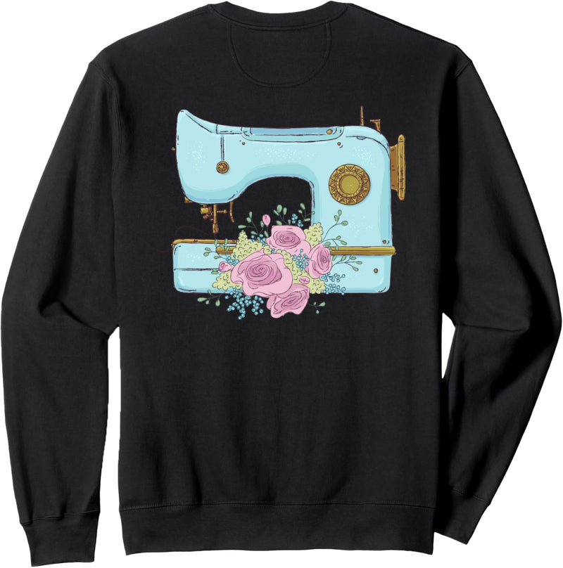Backprint Nähmaschine Sweatshirt