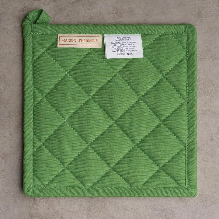 Maison d' Hermine Topflappen, 100% Baumwolle, Ostern-Topfhalter, 2er-Set, hitzebeständig, mit Schlei