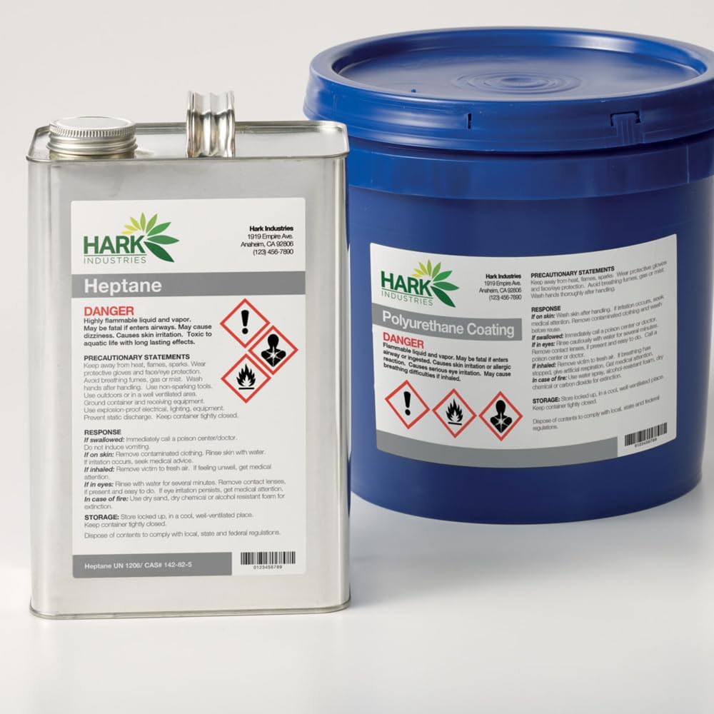 Avery B3483–50 A4 Ultra robuste Wasserdicht GHS Etiketten, bs5609 zertifiziert, für alle Drucker, 10
